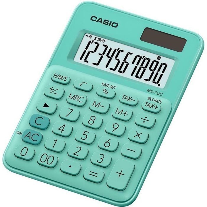Calculatrice de bureau casio ms-7uc vert - 46428