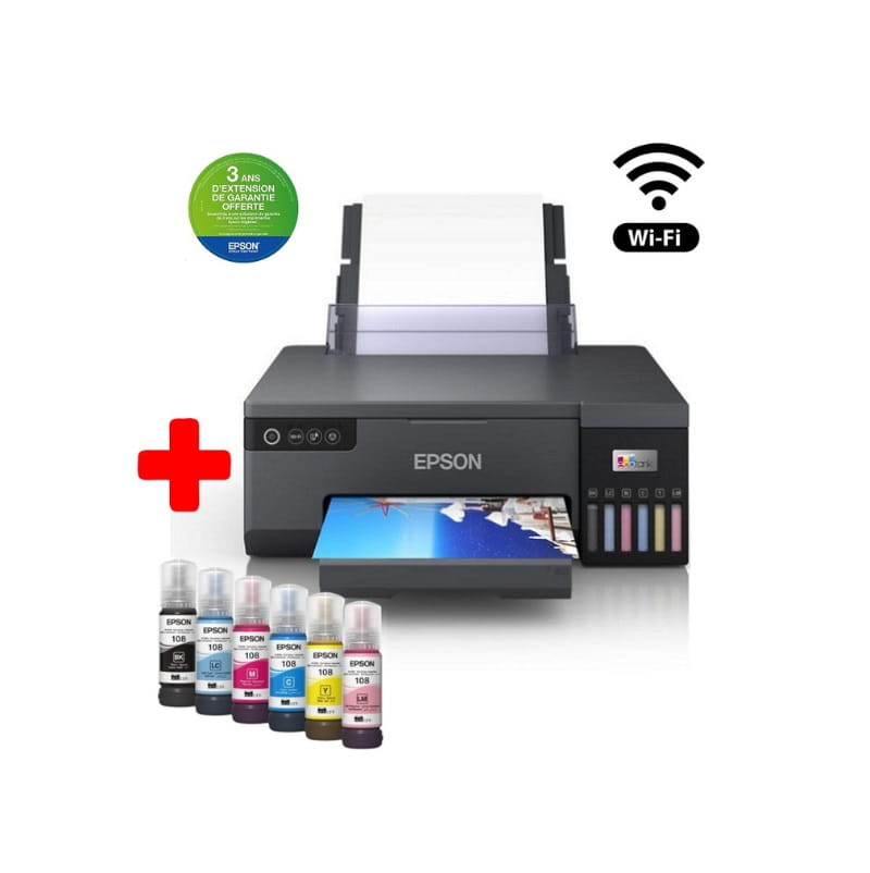 Imprimante à Réservoir Integré Epson EcoTank L8050 Couleur Wifi - WIKI High  Tech Provider